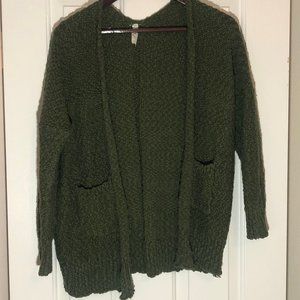 Green Chunky Cardigan